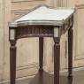 Antique French Directoire Neoclassical Mahogany Console with Carrara Marble