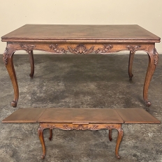 Antique French Louis XV Draw Leaf Dining Table
