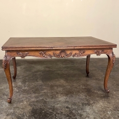 Antique French Louis XV Draw Leaf Dining Table