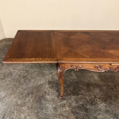Antique French Louis XV Draw Leaf Dining Table