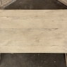 Rustic European Stripped Oak Trestle Dining Table