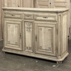 18th Century French Louis XVI Period Buffet in Stripped Oak