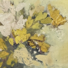 Antique Framed Oil Painting on Panel signed Lola di Vito