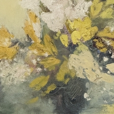 Antique Framed Oil Painting on Panel signed Lola di Vito