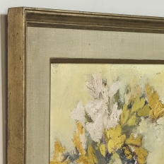 Antique Framed Oil Painting on Panel signed Lola di Vito