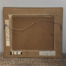 Antique Framed Oil Painting on Panel signed Lola di Vito