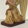 Pair 18th Century Hand-Carved Polychromed Wood Angels
