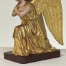 Pair 18th Century Hand-Carved Polychromed Wood Angels
