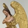 Pair 18th Century Hand-Carved Polychromed Wood Angels