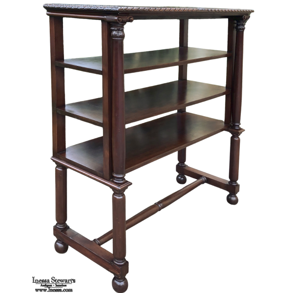 19th Century English Mahogany Bookshelf