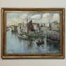 Antique Framed Oil Painting on Canvas by Rene Clarot (1882-1972)