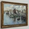 Antique Framed Oil Painting on Canvas by Rene Clarot (1882-1972)