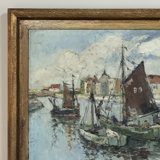Antique Framed Oil Painting on Canvas by Rene Clarot (1882-1972)