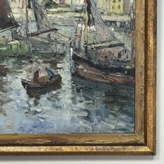 Antique Framed Oil Painting on Canvas by Rene Clarot (1882-1972)