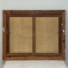 Antique Framed Oil Painting on Canvas by Rene Clarot (1882-1972)