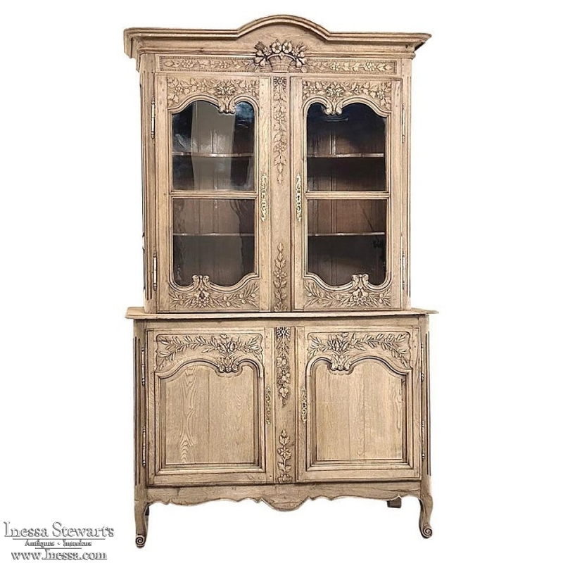 Early 19th Century Country French Bookcase ~ China Buffet from Normandie