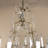 Elegant Parisian Style Brass and Cut Crystal Chandelier