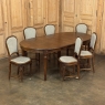 Set of 6 Antique French Louis XVI Upholstered Dining Chairs