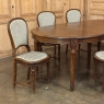 Set of 6 Antique French Louis XVI Upholstered Dining Chairs