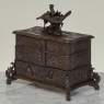 19th Century Black Forest Hand-Carved Jewelry Box