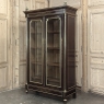 Napoleon III Period French Louis XVI Mahogany & Bronze Bookcase ~ Bibliotheque