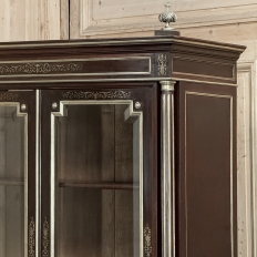 Napoleon III Period French Louis XVI Mahogany & Bronze Bookcase ~ Bibliotheque