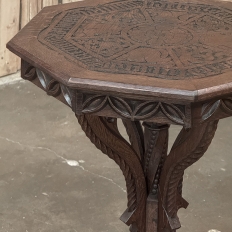 19th Century Gothic Revival Octagonal End Table