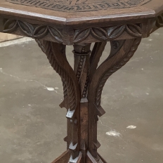 19th Century Gothic Revival Octagonal End Table
