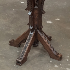 19th Century Gothic Revival Octagonal End Table
