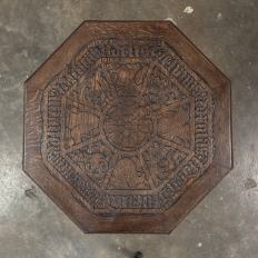 19th Century Gothic Revival Octagonal End Table