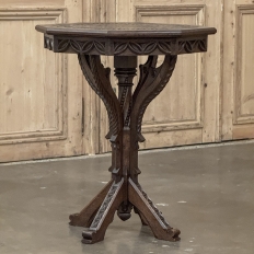 19th Century Gothic Revival Octagonal End Table