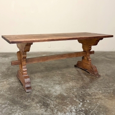 Rustic Trestle Dining Table