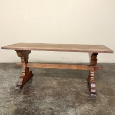 Rustic Trestle Dining Table