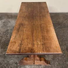 Rustic Trestle Dining Table