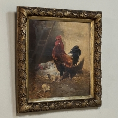 19th Century Framed Oil Painting on Canvas by Henry Schouten (1857-1927)