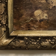 19th Century Framed Oil Painting on Canvas by Henry Schouten (1857-1927)