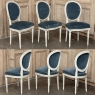Set of 8 French Louis XVI Painted Dining Chairs includes 2 Armchairs