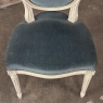 Set of 8 French Louis XVI Painted Dining Chairs includes 2 Armchairs