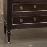 Antique French Louis XVI Mahogany Commode with Carrara Marble