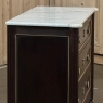 Antique French Louis XVI Mahogany Commode with Carrara Marble
