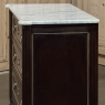 Antique French Louis XVI Mahogany Commode with Carrara Marble