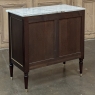 Antique French Louis XVI Mahogany Commode with Carrara Marble