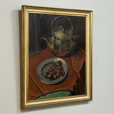 Mid-Century Framed Oil Painting on Canvas signed Moleton, dated 1951