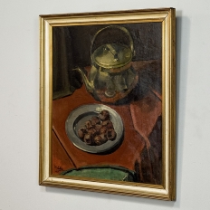 Mid-Century Framed Oil Painting on Canvas signed Moleton, dated 1951