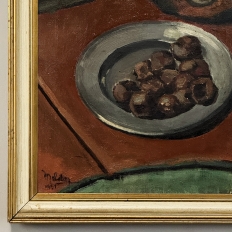 Mid-Century Framed Oil Painting on Canvas signed Moleton, dated 1951