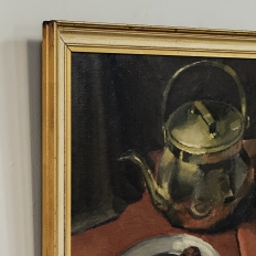 Mid-Century Framed Oil Painting on Canvas signed Moleton, dated 1951