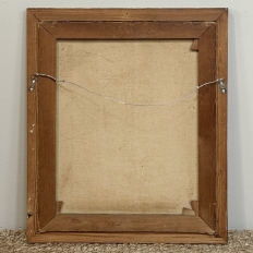 Mid-Century Framed Oil Painting on Canvas signed Moleton, dated 1951