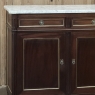Antique French Louis XVI Mahogany Buffet with Carrara Marble