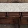 Antique French Louis XVI Mahogany Buffet with Carrara Marble