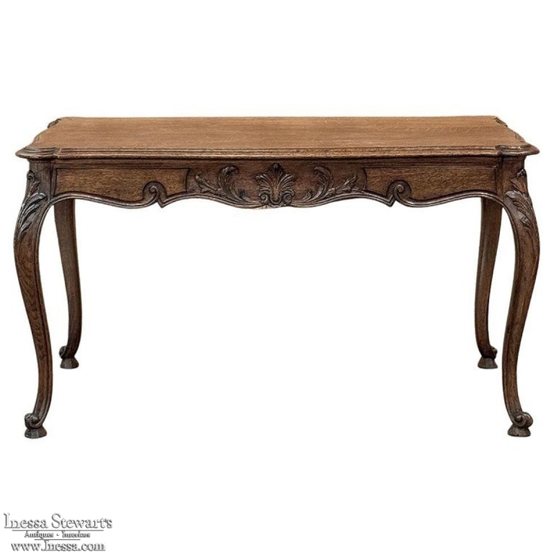 Antique Louis XV Country French Oak Coffee Table